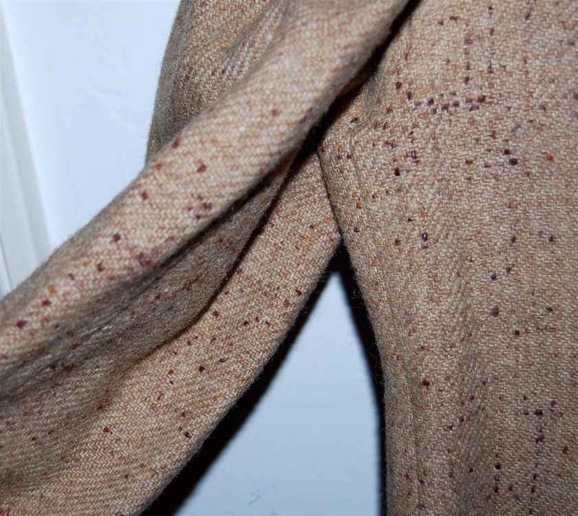 Vtg 1950 Harris Tweed Tan Speckled Jacket Blazer Sz 40  