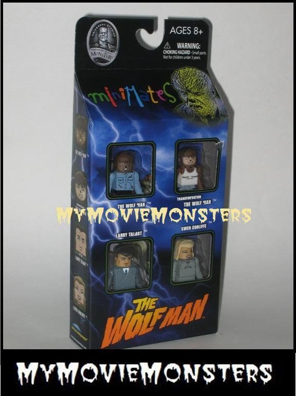 Universal Monsters WOLF MAN Diamond Select Minimates 4p  