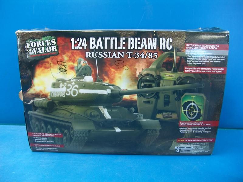   Valor 124 R/C Russian T 34/85 Tank Military Soviet Union PARTS  