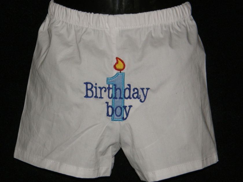 PERSONALIZED Birthday Boy #1 Diaper Cover, Baby Boxers  
