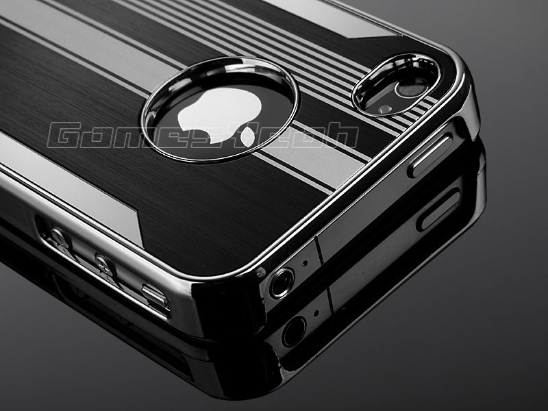 March Newest model Aluminum Chrome Hard Back Case Cover For iPhone 4 