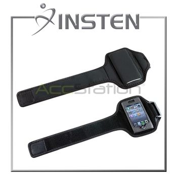 INSTEN Black Sport ArmBand Case for iPhone 4 4S 4G 4th Gen  