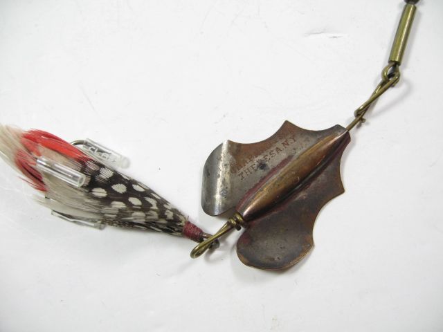 VINTAGE CHAPMAN #2 METAL NY BASS BAIT SPINNER FISHING LURE  