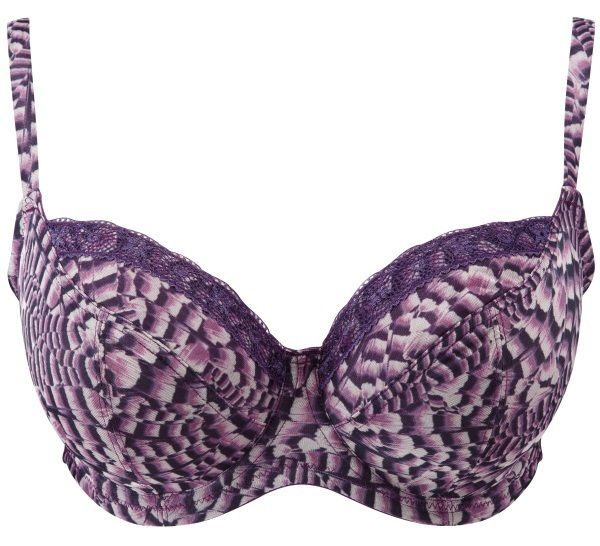 Brand New Panache Cleo Sasha Balconette Bra Plum Multi  