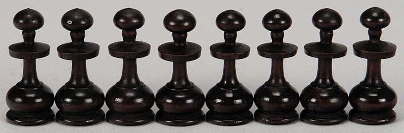 05811 Regence Boxwood Chess Set, c. 1850  