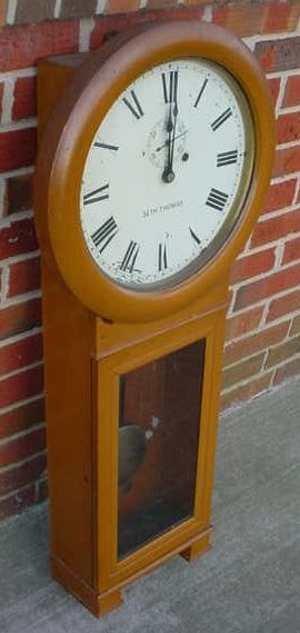   1900S SETH THOMAS OAK LONG DROP REGULATOR WALL CLOCK L@@K  