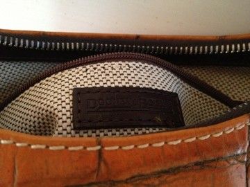 Dooney & Bourke Orange Croc Hobo Bag  