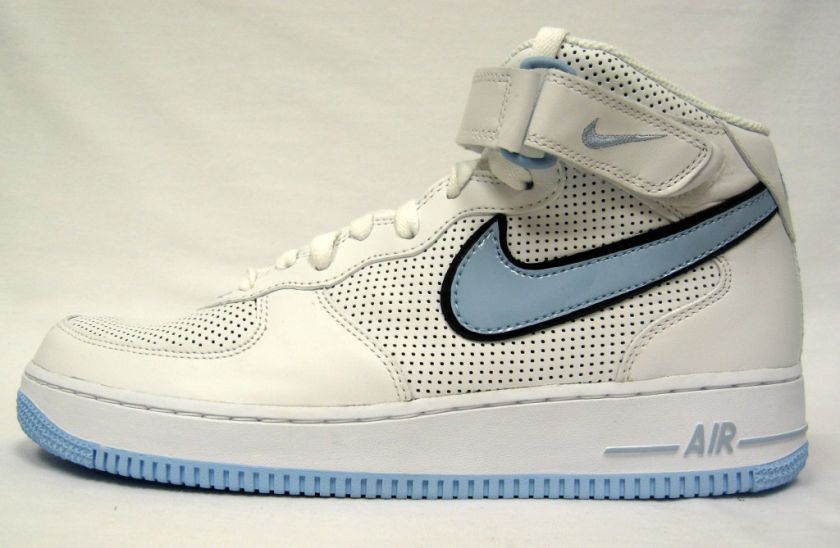 NEW NIKE WOMENS AIR FORCE 1 MID 308915 141 WHT/BLU  