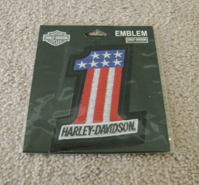 HARLEY DAVIDSON Cycles USA # 1 One Emblem Patch Badge  