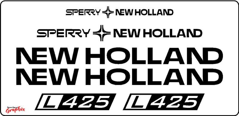 Reproduction New Holland Sperry Decal kit L425 L325  