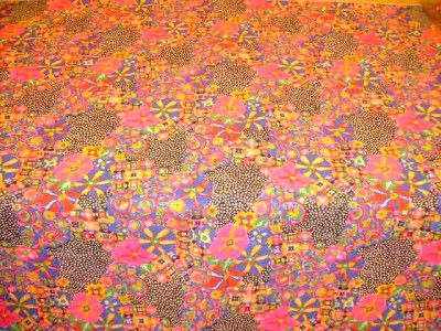 Fantastic Vintage 60s MOD MILLEFIORI Print Fabric BTY  