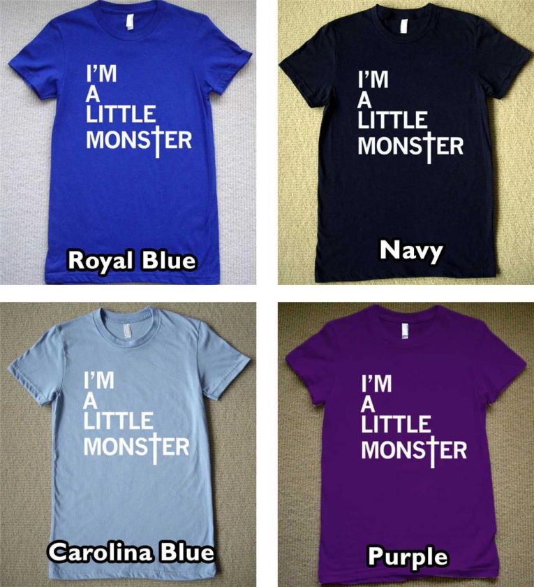 LITTLE MONSTER WOMENS T Shirt lady gaga music Tee  