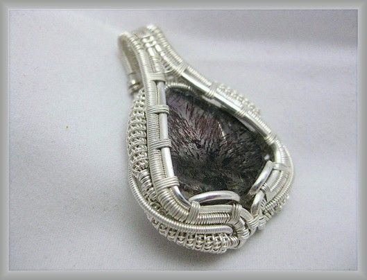 Super Seven Crystal, Silver Wire Wrap Jewelry  