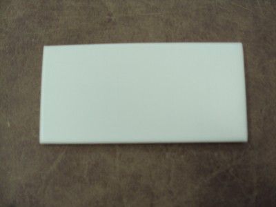 EARTHENWARE FIELD BULLNOSE WHITE TILE  