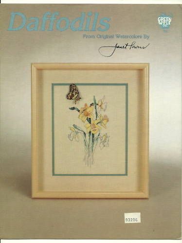 Green Apple Co. Daffodils Janet Powers Cross Stitch  