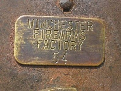 Cast Iron Working Winchester Gun Padlock Lock wth Keys  