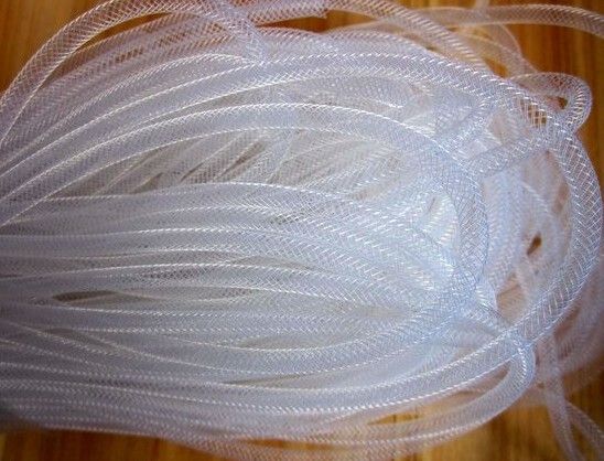 1pack 40M Jewelry Necklace 4mm Nylon Mesh Tube White  