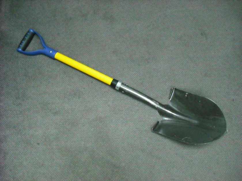 Round point shovel 24” fiberglass handle w/poly d grip Model #FIB DR 
