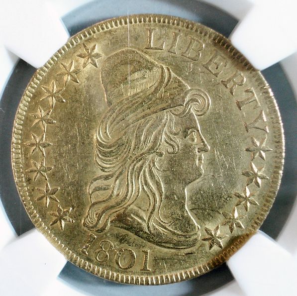 1801 $10 CAPPED BUST $10 GOLD COIN NGC MS 61  