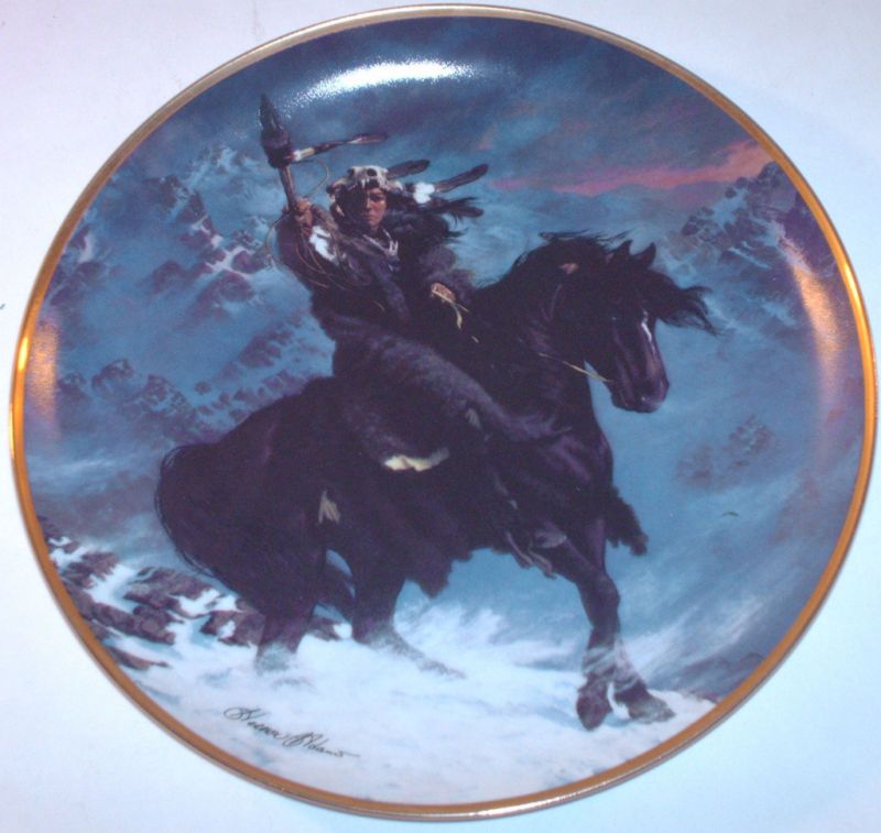 Spirit of the West Wind Herman Adams Franklin Plate  