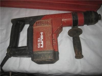 Hilti TE55 Rotary Concrete Hammer Drill Bundle W 9 Bits Combihammers 