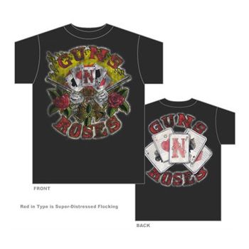 GUNS N ROSES   Cards   Official T SHIRT Sizes S M L XL 2XL Brand New 