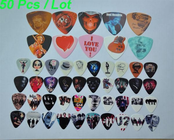   Pcs Assorted Guitar Picks Large Triangle / Medium / The beatles / U2