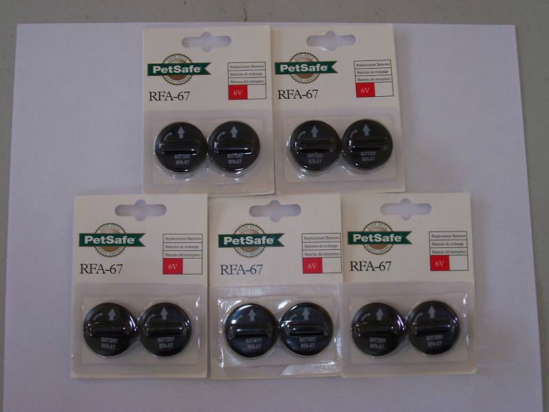 PetSafe RFA 67D 11 6 Volt Batteries Lot of 10 Batteries  