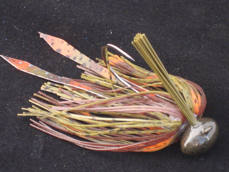 Custom Bass Tackle Football Jigs   Cajun Craw   3/4 oz.  