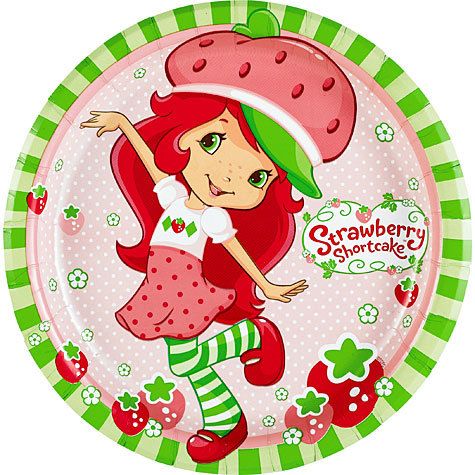 Strawberry Shortcake DOLLS Party Supplies Large PLATES 067008230532 