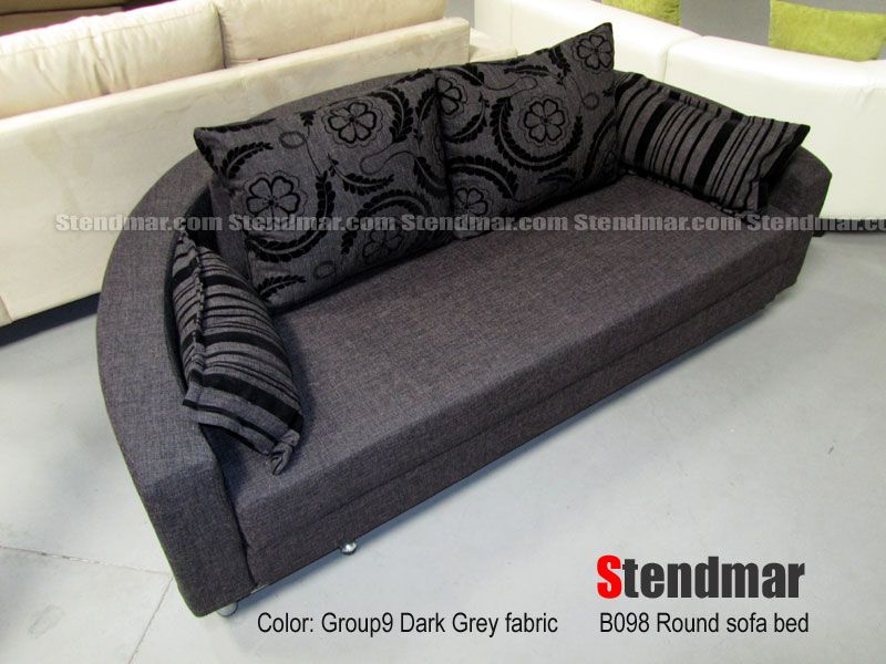 NEW MODERN FABRIC ROUND SLEEPER BED SOFA B098  