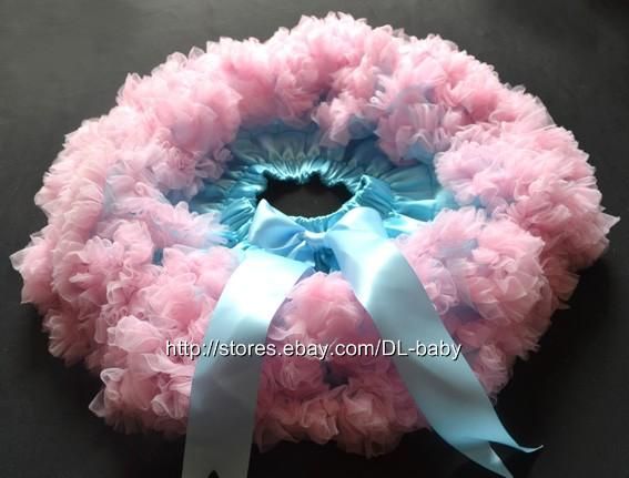 pink blue Children baby toddler Girls skirt bows Pettiskirt Tutu 1 6 