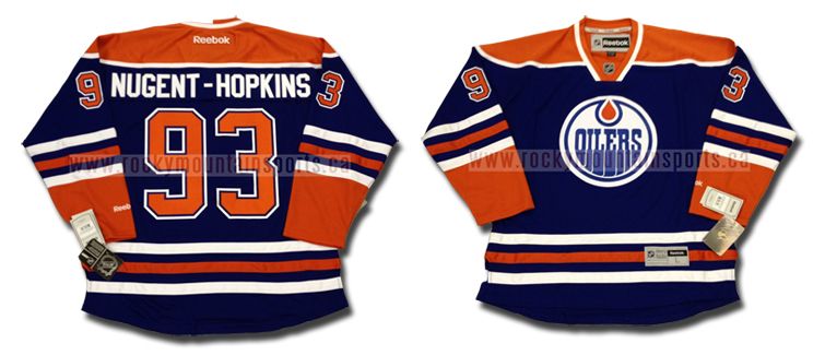 RYAN NUGENT HOPKINS EDMONTON OILERS NEW HOME JERSEY REEBOK RBK 7185 