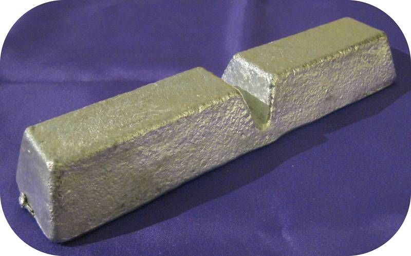 Pounds Zinc .998 Bullion Bars     