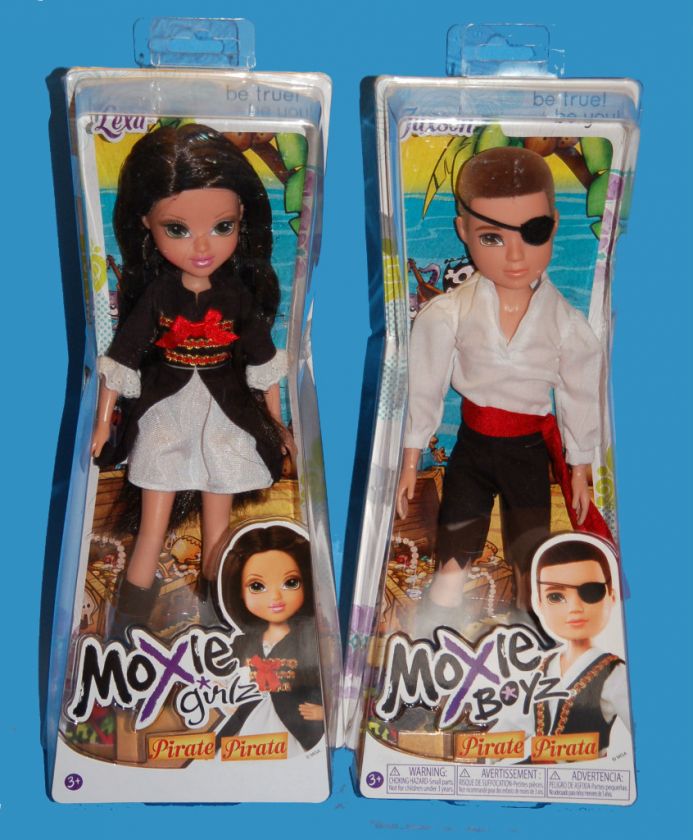 New 2 MOXIE GIRLZ Girl and Boy Pirate dolls Jaxson Lexa Boyz  