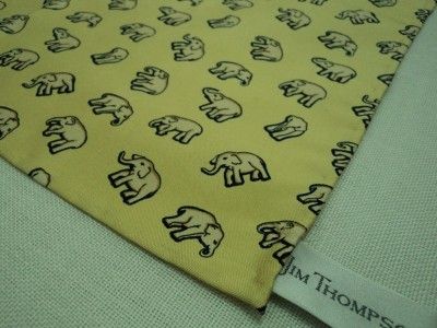 JIM THOMPSON elephants pattern handkerchief. VERY GOOD conditions 