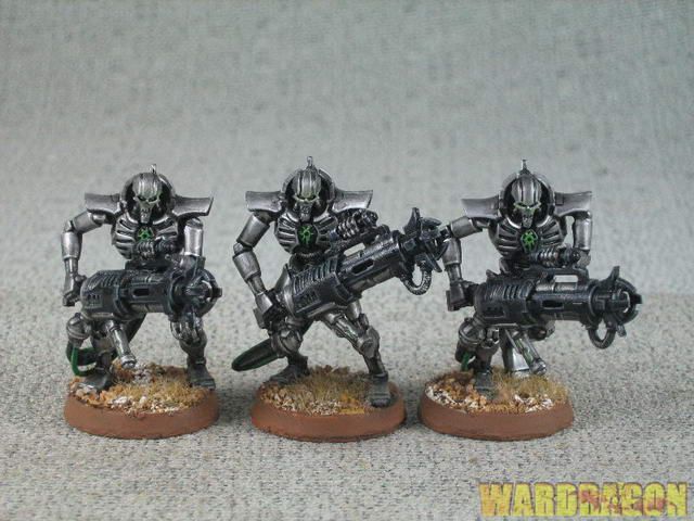 25mm Warhammer 40K WDS painted Necrons Immortals y17  