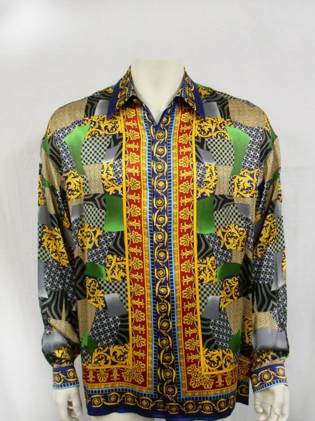 CDS Men`s 100% Silk Thrilled 9075 Print Shirt  