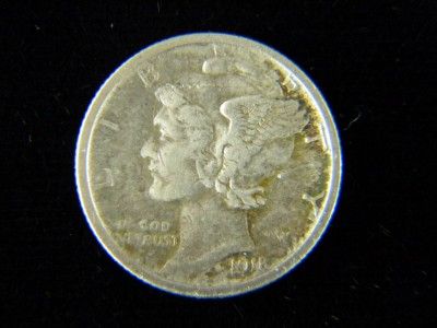 1918 S 10c. Mercury Dime XF+ /B 722  