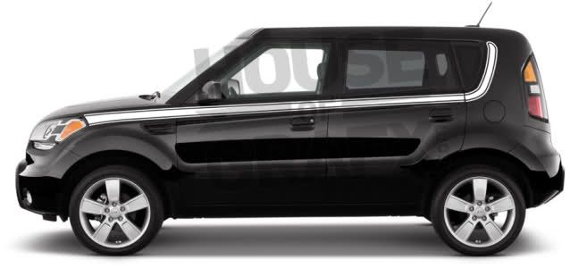   Style Side Body graphics decal decals fit 2010 2012 Kia Soul  