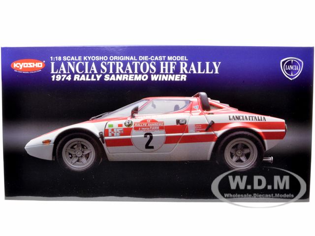 LANCIA STRATOS HF #2 1974 RALLY WINNER 1/18 KYOSHO  