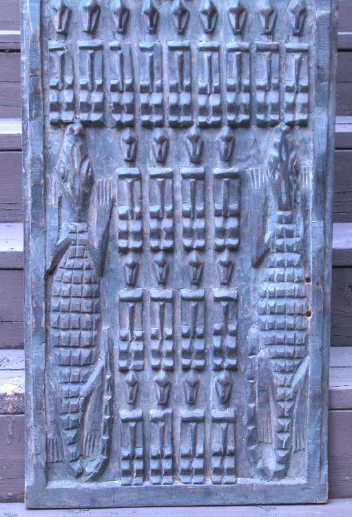 DOGON   AFRICAN FIGURAL DOOR/PANEL   MALI # 11091  