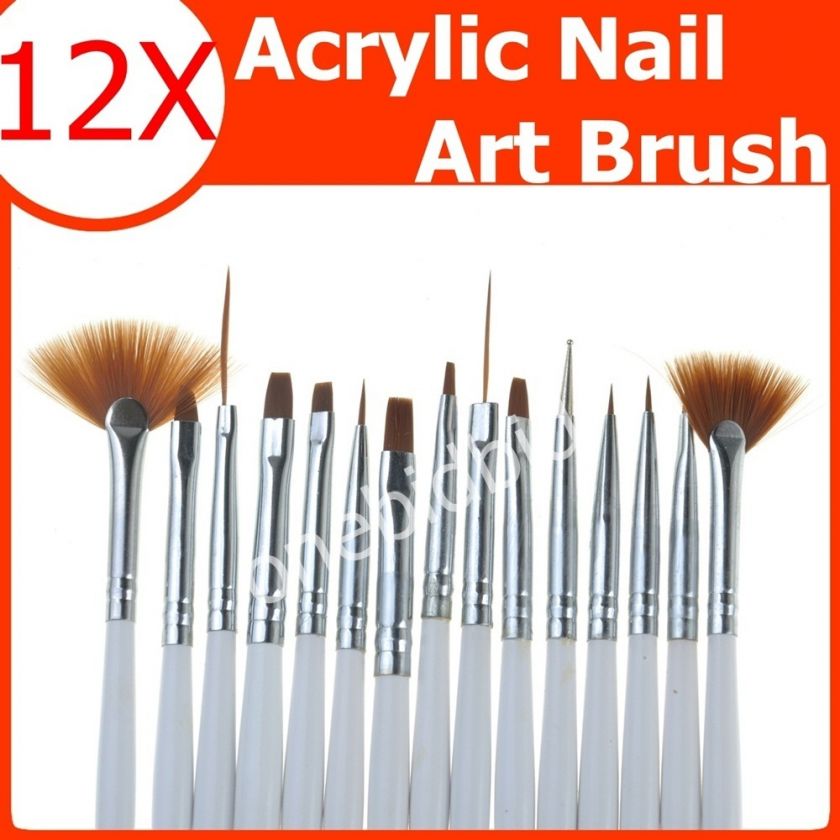 15x Design Nail Art Pen Painting Brush Dotting Tool Set  