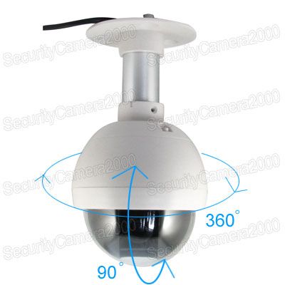 Dome 3 x Zoom Mini Outdoor Waterproof PTZ Camera 360° Continue 