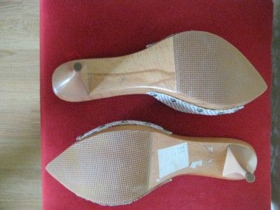 NEW LTL La Plage Italy HeelsClogs Platforms Shoes 36.5  