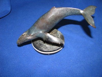 Humpback Whale Bronze Statue by Randy Puckett  