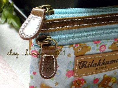 SanX Rilakkuma Relax Bear Forest Series Key Purse Wallet Card Bag 