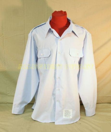 AIR FORCE BLUE LS DSCP DRESS UNIFORM SHIRT 16 X 34 VG  