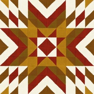 Lakota Star Quilt Afghan Blanket Crochet Pattern  