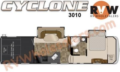 New 2012 Cyclone 3010 Toy Hauler Camper by Heartland at RVWholesalers 